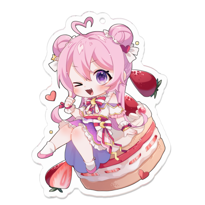 【Wink】Acrylic Keychain - 70 x 70 (mm)