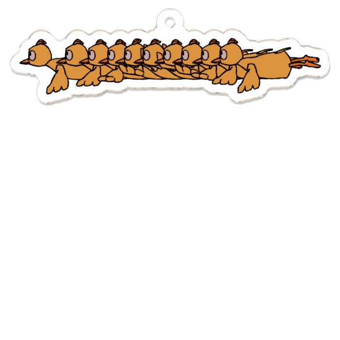 アクリルキーホルダー（コーティング） - 70 x 70 (mm)