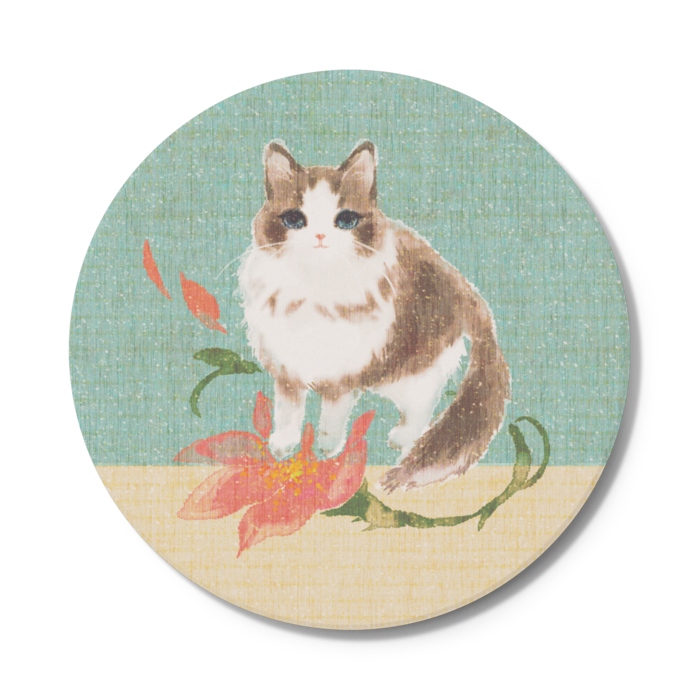 コースター水 - 円形