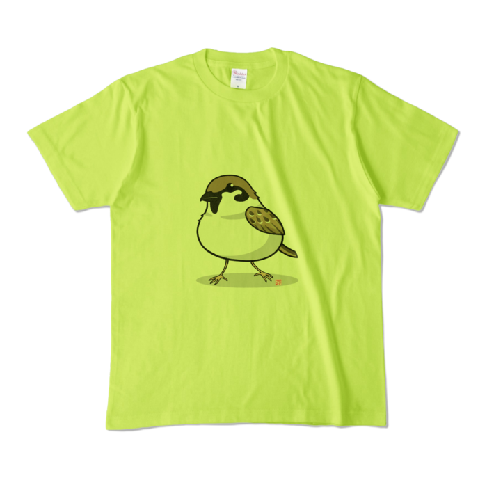 カラーTシャツ文字なし - M - ライトグリーン (淡色)
