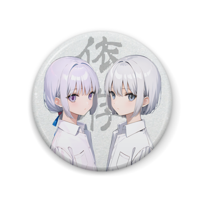 「依存」缶バッジ - 57mm
