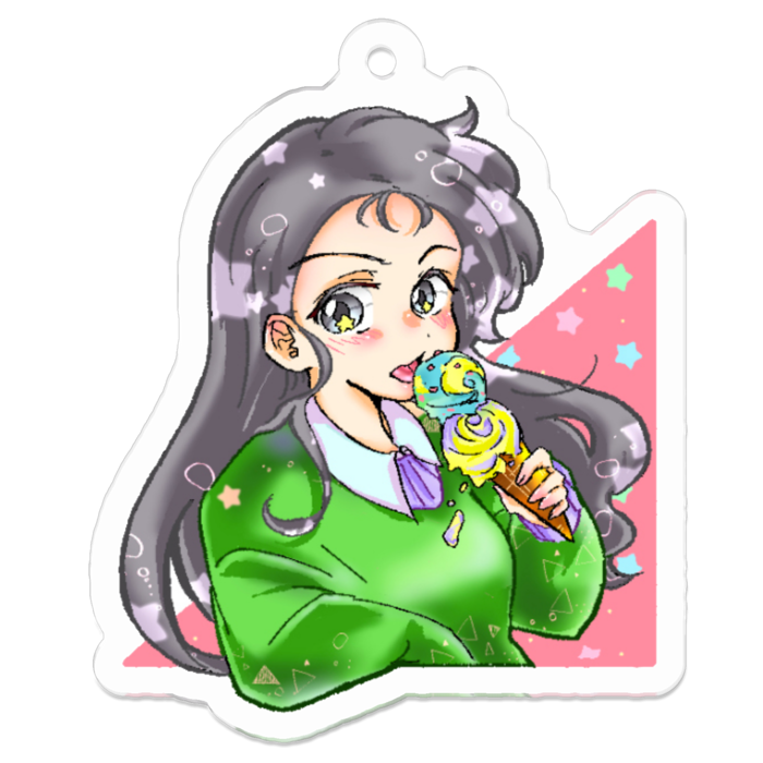 アクリルキーホルダー - 50 x 50 (mm)