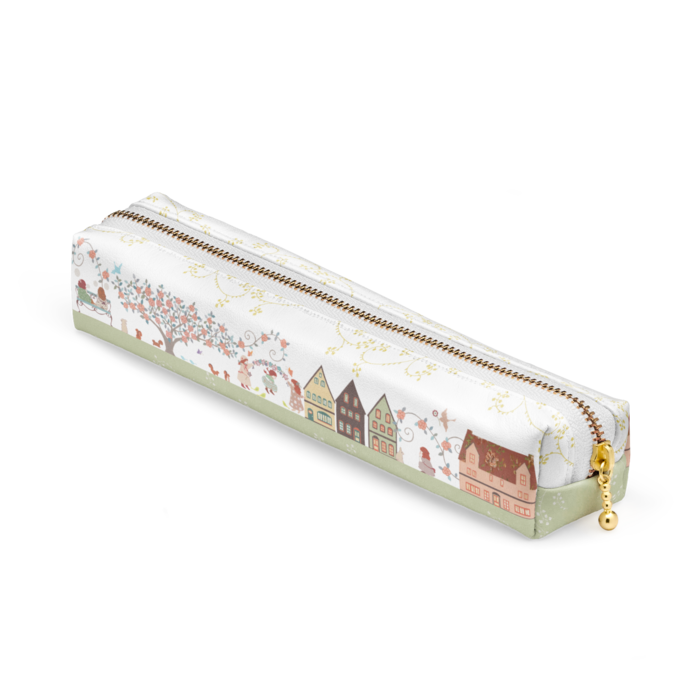 ペンケース - 20 x 4 x 4cm - ホワイト