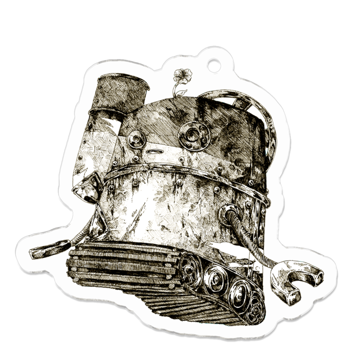 アクリルキーホルダー - 50 x 50 (mm)