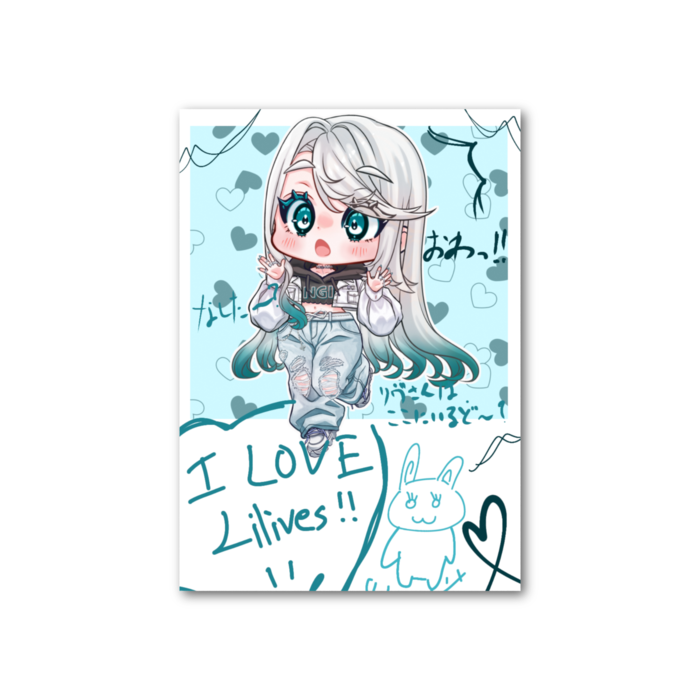 フォト風カード - 縦 - 片面