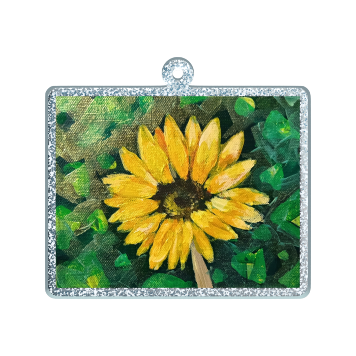 ラメアクリルキーホルダー - 50 × 50mm