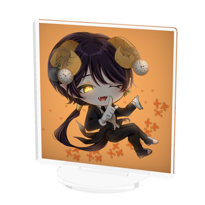 アクリルフィギュア (瞳発光/背景有)- 70x70mm