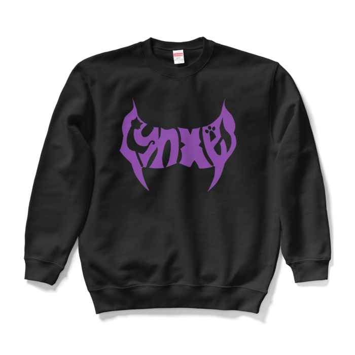 - L - ブラック（紫文字）