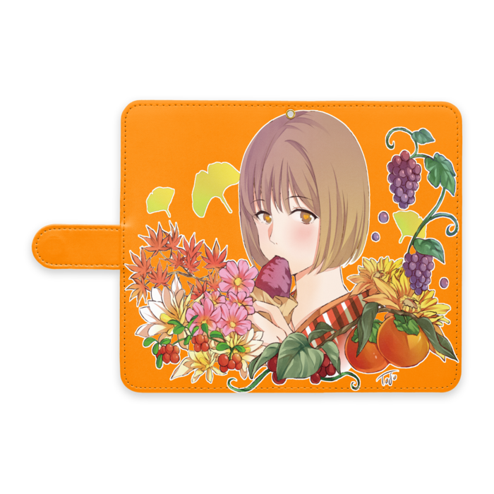 手帳型Androidケース - L - ストラップ穴 あり