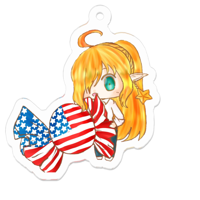 アクリルキーホルダー - 50 x 50 (mm)