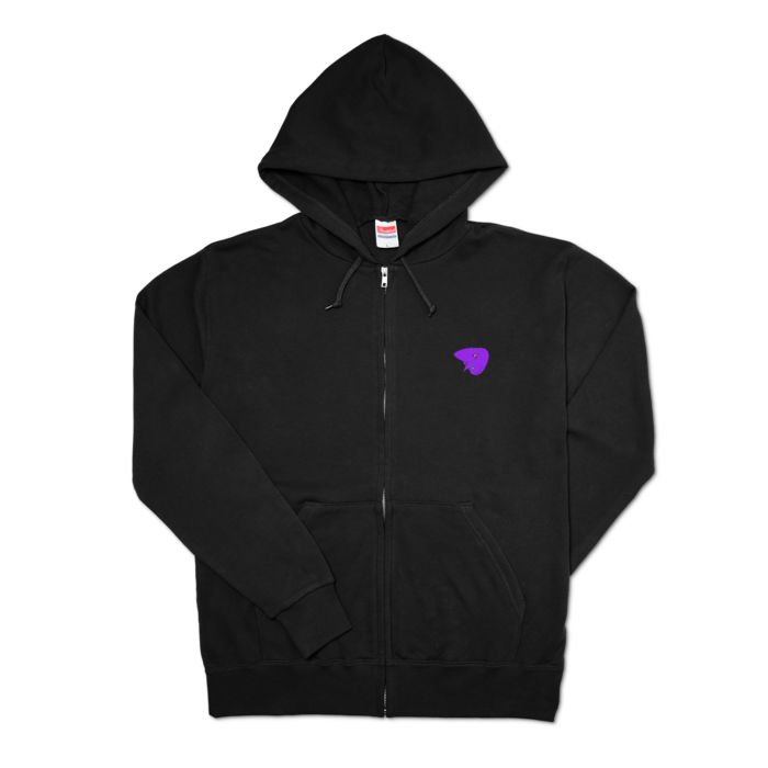 ジップパーカー - L - ブラック