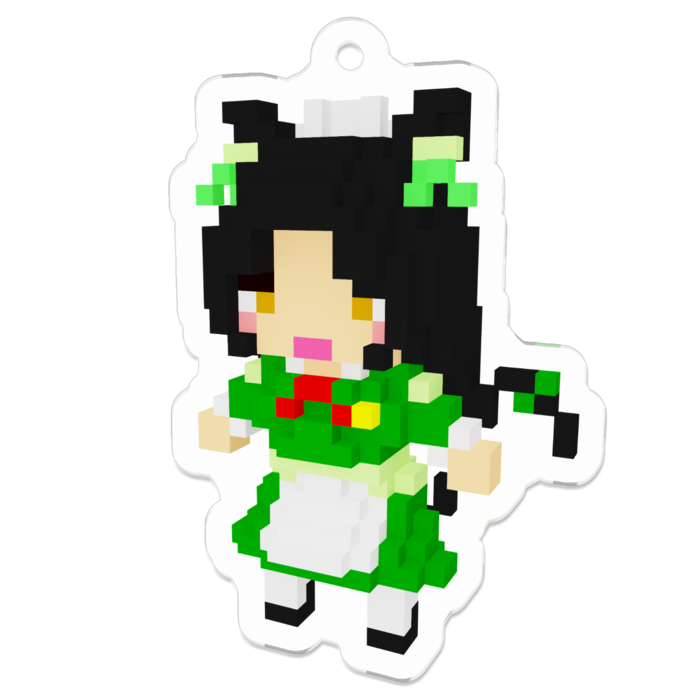 アクリルキーホルダー（コーティング）のこメイド服