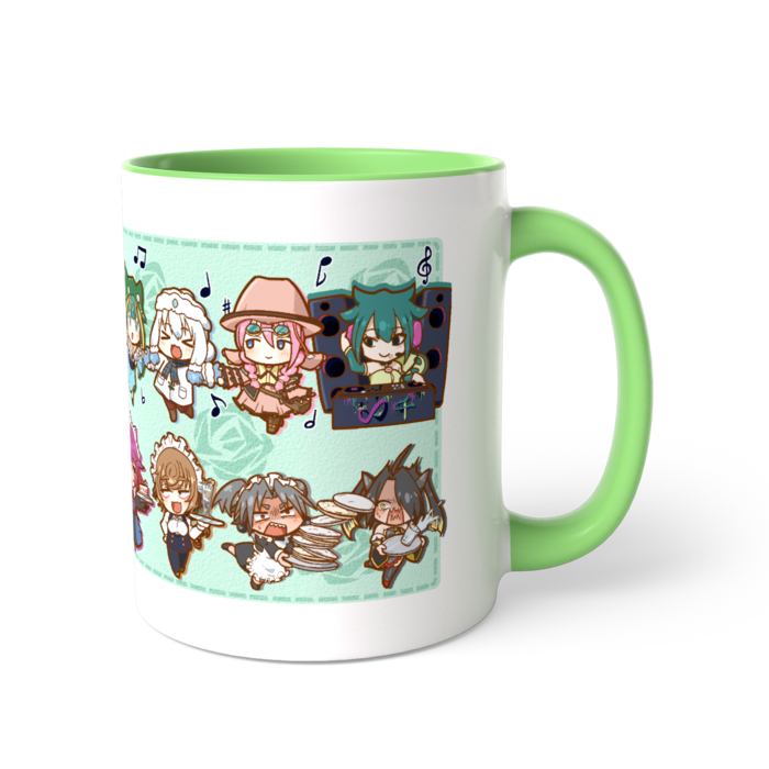 ツートンカラーマグカップ - 直径 8.2cm / 高さ 9.5cm