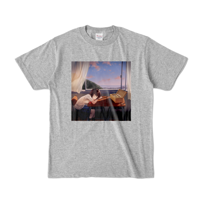 カラーTシャツ - S - 杢グレー (濃色)