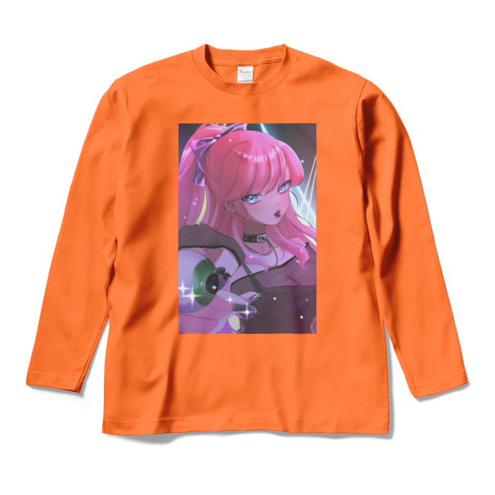 ロングスリーブTシャツ - M - オレンジ