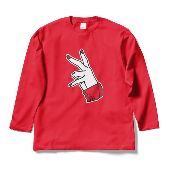 ロングスリーブTシャツ - L - レッド