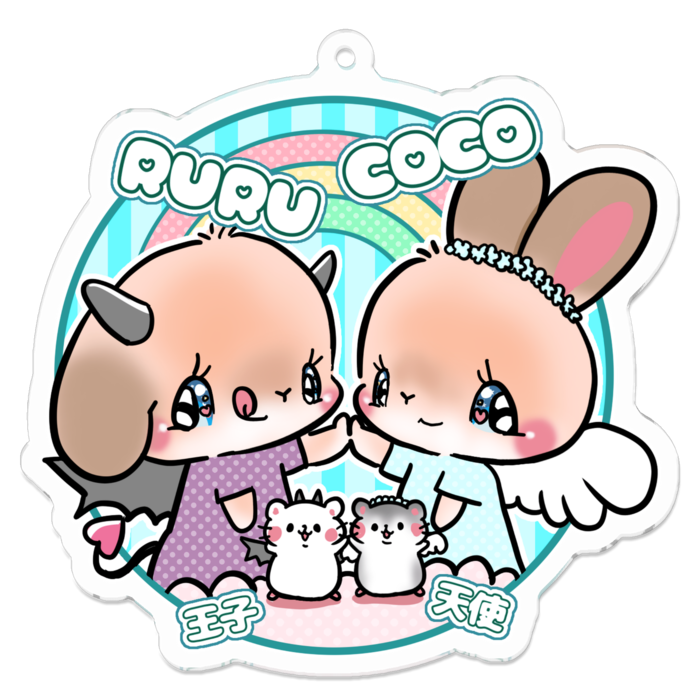 アクリルキーホルダー - 70 x 70 (mm)