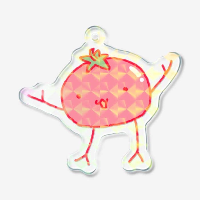 ホログラムアクリルキーホルダー - 50 × 50mm
