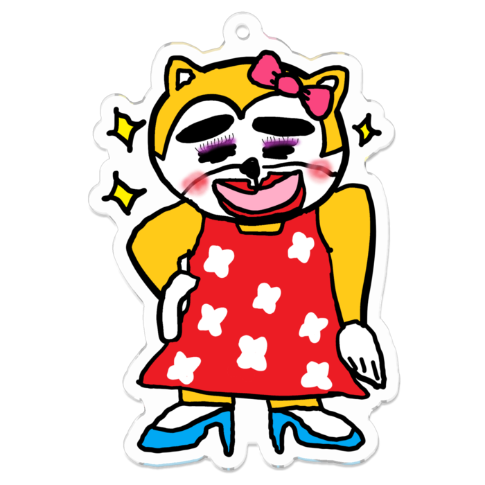 アクリルキーホルダー - 70 x 70 (mm)