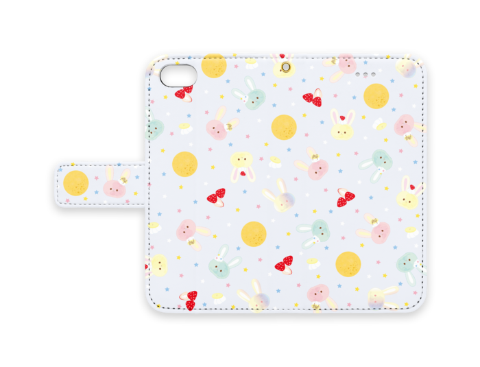 手帳型iPhoneケース - iPhone 8 / 7 / SE2 - ストラップ穴 あり