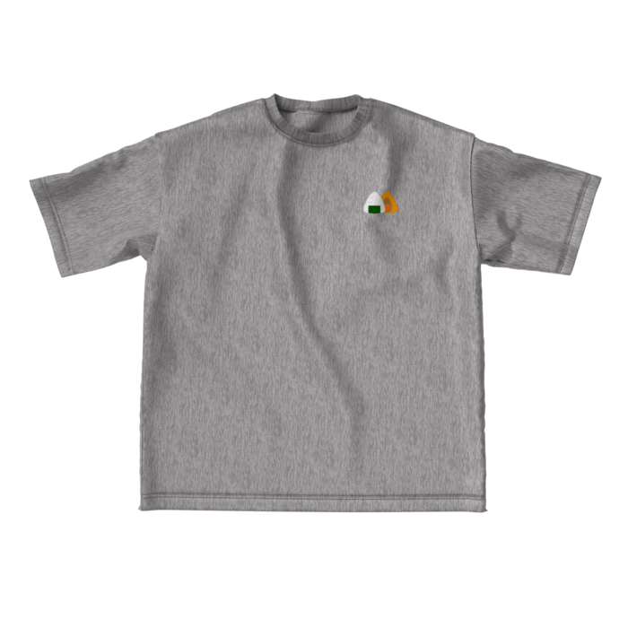 おにぎりビッグシルエットグレーTシャツ L