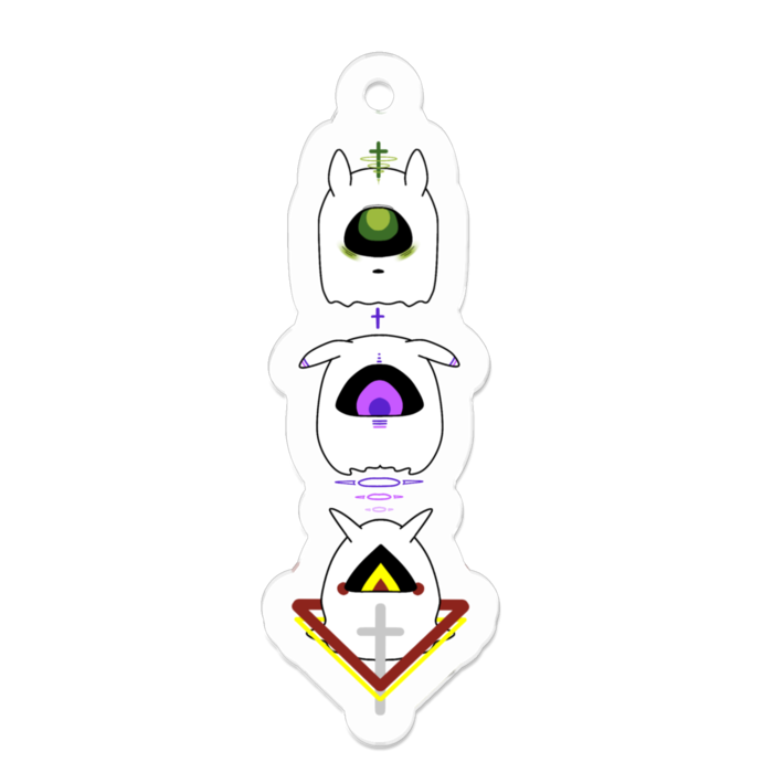 アクリルキーホルダー - 50 x 50 (mm)