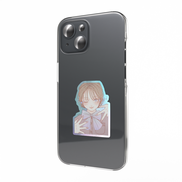 オーロラスマホステッカー - 縦