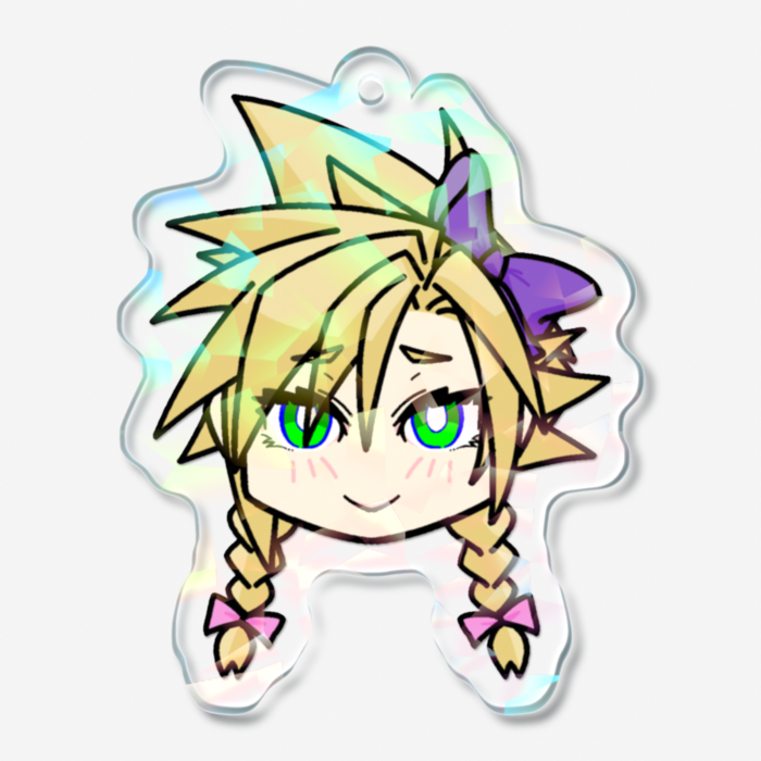 ホログラムアクリルキーホルダー - 50 × 50mm