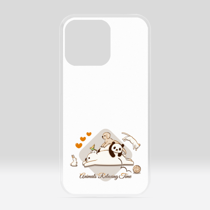 クリアiPhoneケース　白色　iPhone 13Pro