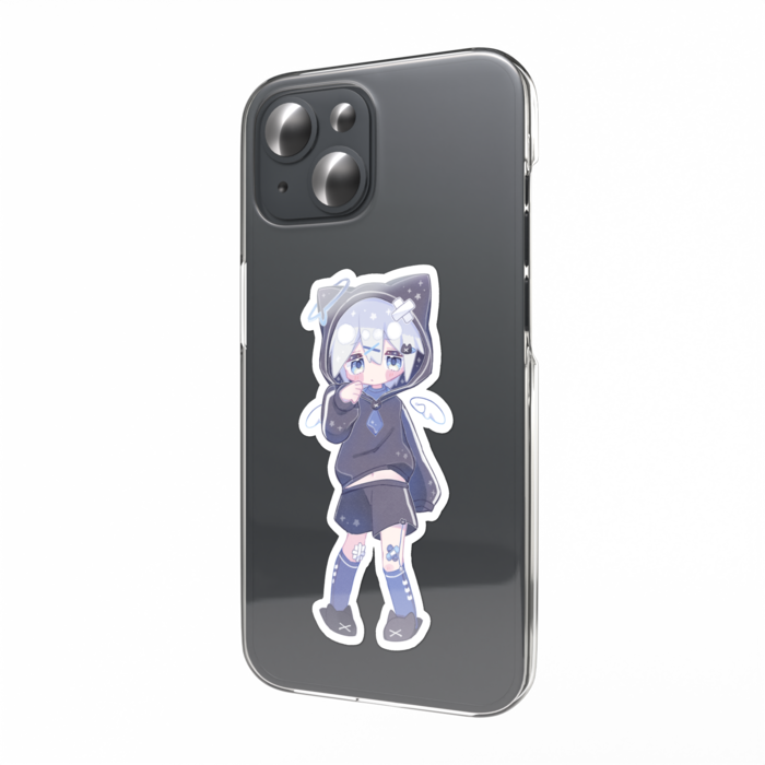 立ち絵ステッカー【猫耳パーカーくん】