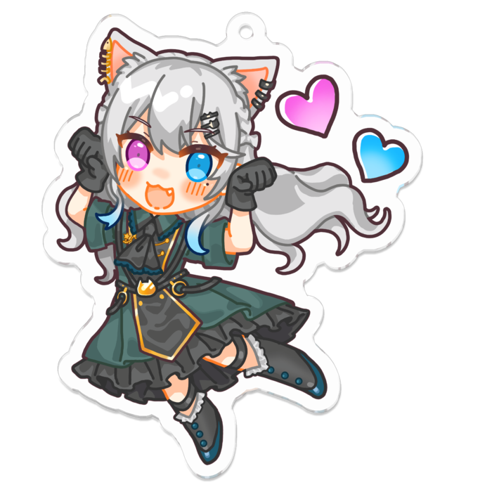 Mサイズアクリルキーホルダー - 70 x 70 (mm)