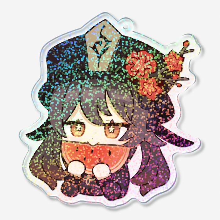 ホログラムアクリルキーホルダー - 70 × 70mm