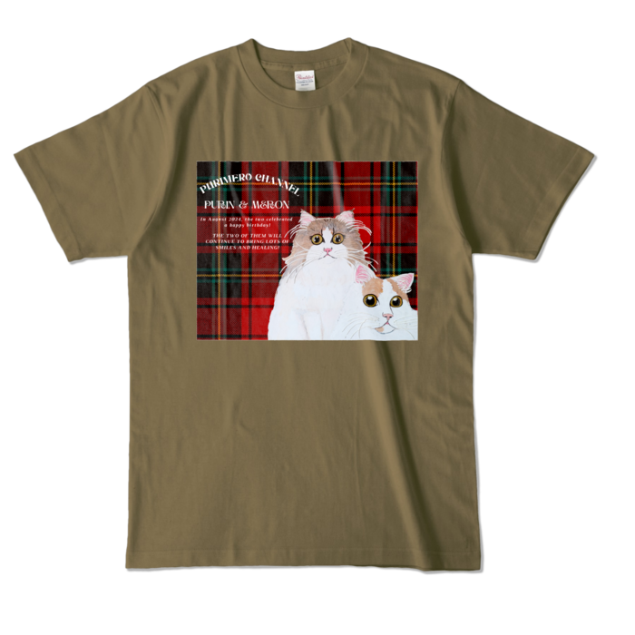 カラーTシャツ - L - オリーブ (濃色)