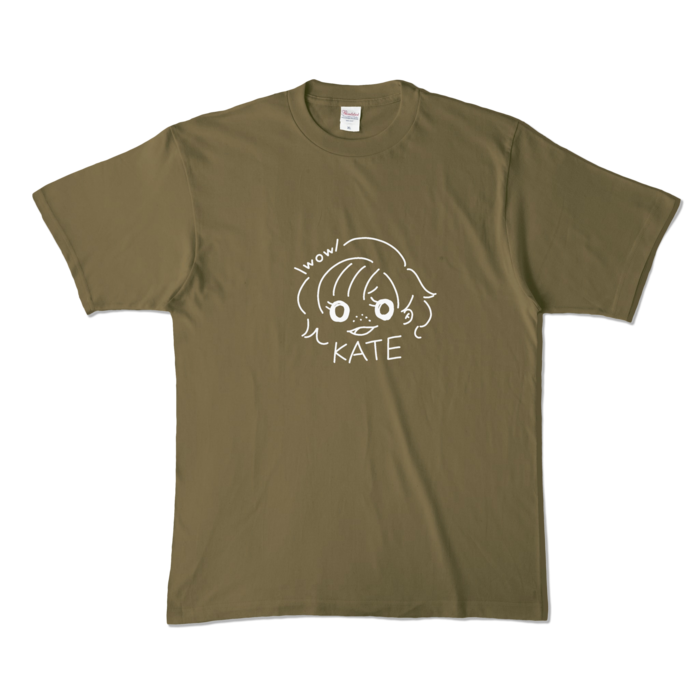ゆるけいとTシャツ - XL - オリーブ (濃色)