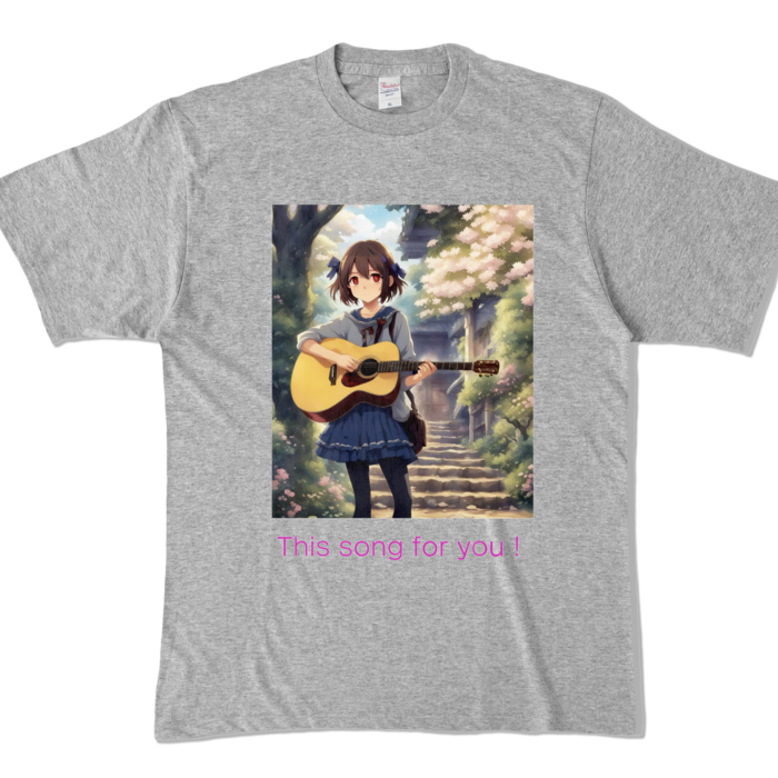 カラーTシャツ - XL - 杢グレー (濃色)