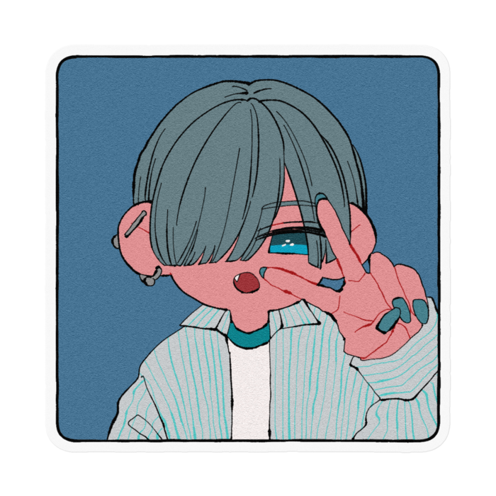 ステッカー - 100 x 100 (mm)