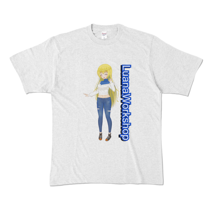 ルアナ キャラクター Tシャツ - XL - アッシュ (淡色)