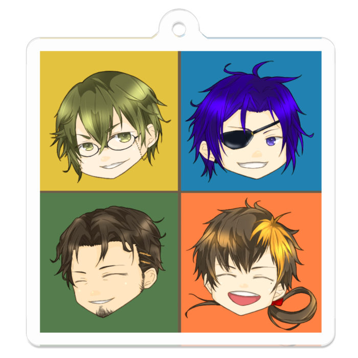 アクリルキーホルダー - 50 x 50 (mm)