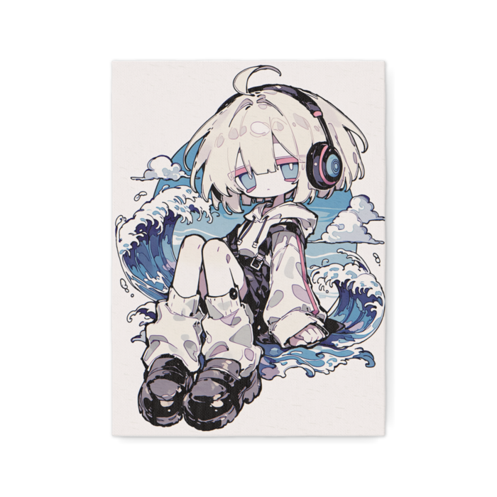 F4キャンバス　浮世絵木版画風Rev.ちゃん