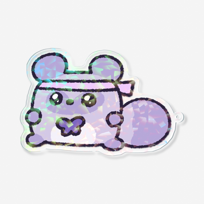 ホログラムアクリルキーホルダー - 100 × 100mm