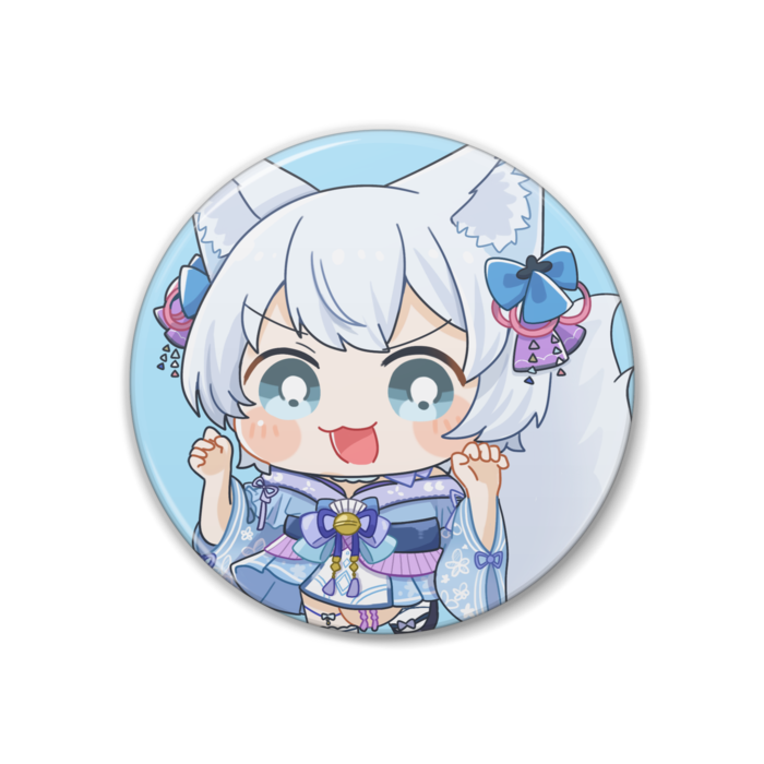 【白狼しおん】生誕祭記念！もぎゅもぎゅ缶バッチ2025(元気いっぱいver.)