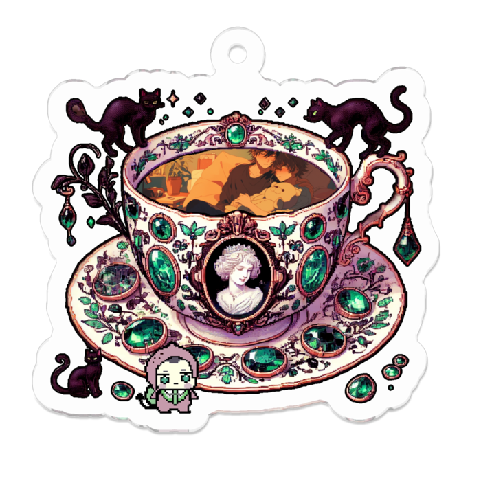 アクリルキーホルダー - 50 x 50 (mm)