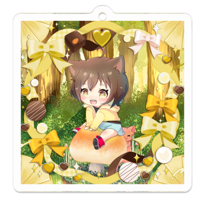 アクリルキーホルダー - 50 x 50 (mm)