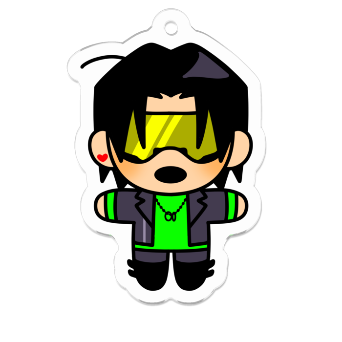 アクリルキーホルダー（コーティング） - 50 x 50 (mm)