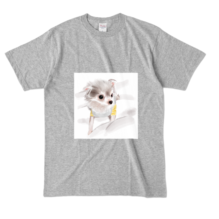 カラーTシャツ - L - 杢グレー (濃色)