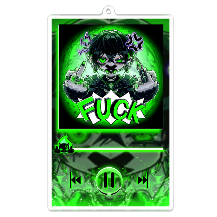 アクリルキーホルダー - 100 x 100 (mm)