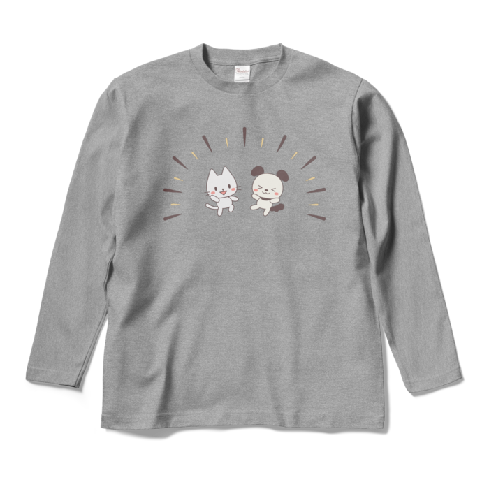 ロングスリーブTシャツ　灰色　M