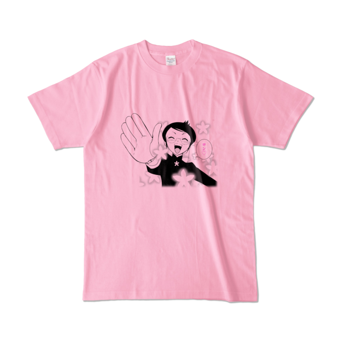 カラーTシャツ - L - ピーチ