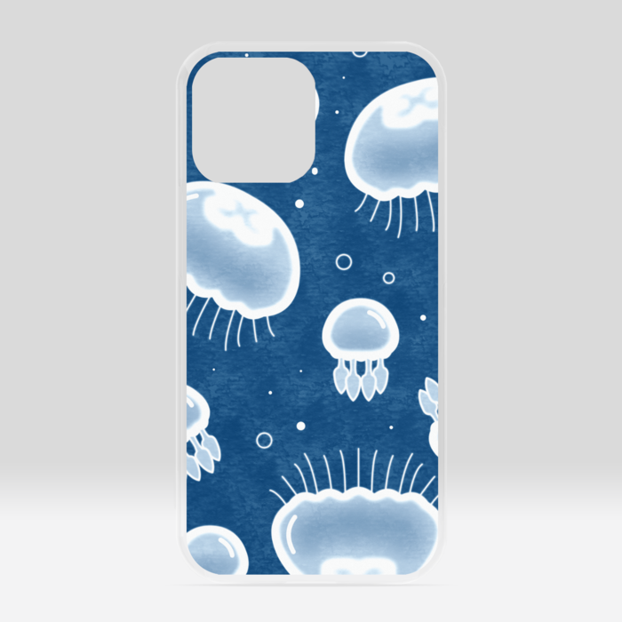 クリアiPhoneケース 青色 iPhone 13ProMax