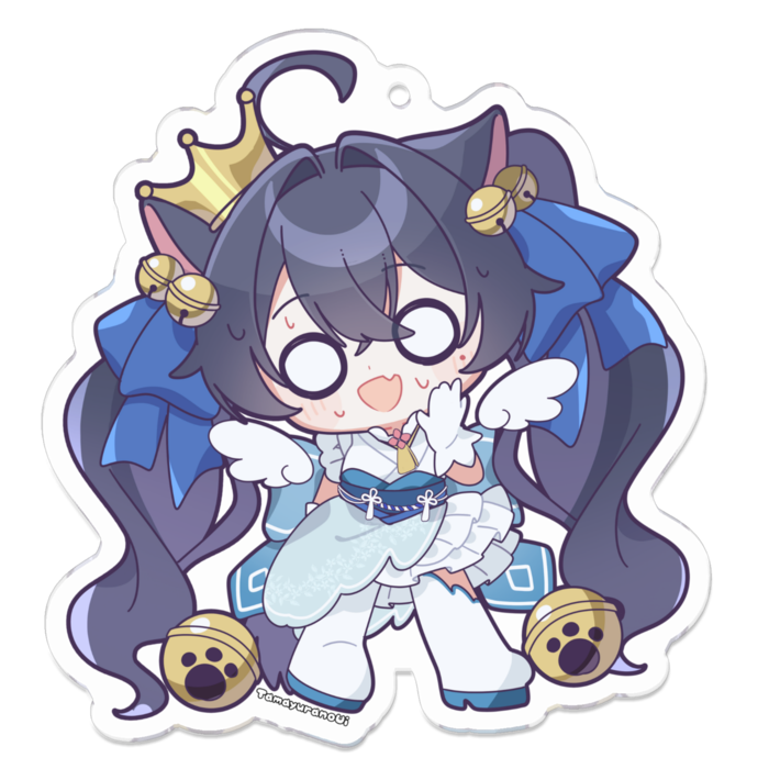 ぎょっ!?🌸アクリルキーホルダー - W70 × 70mm 
